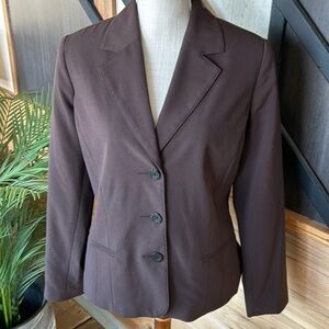 Sag Harbor Stretch Brown Women’s Blazer (Size 8) - Preloved